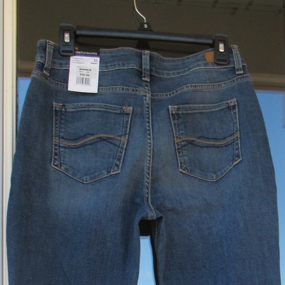 Lee secretly shapes straight leg mid rise jean regular fit size 10 short - Picture 7 of 13